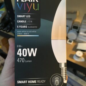 LED žárovka Flair ViYu C35 E14 / 6 W ( 40 W ) 470 lm 2700-6500 K matná - kompatibilní se SMART HOME by hornbach a home assistant