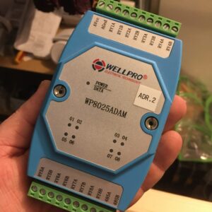 WP8025ADAM - modul s 8 relé a rozhraním RS485 modbus RTU