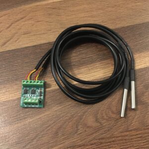 Převodník 2 x DS18B20 na RS485 modbus RTU